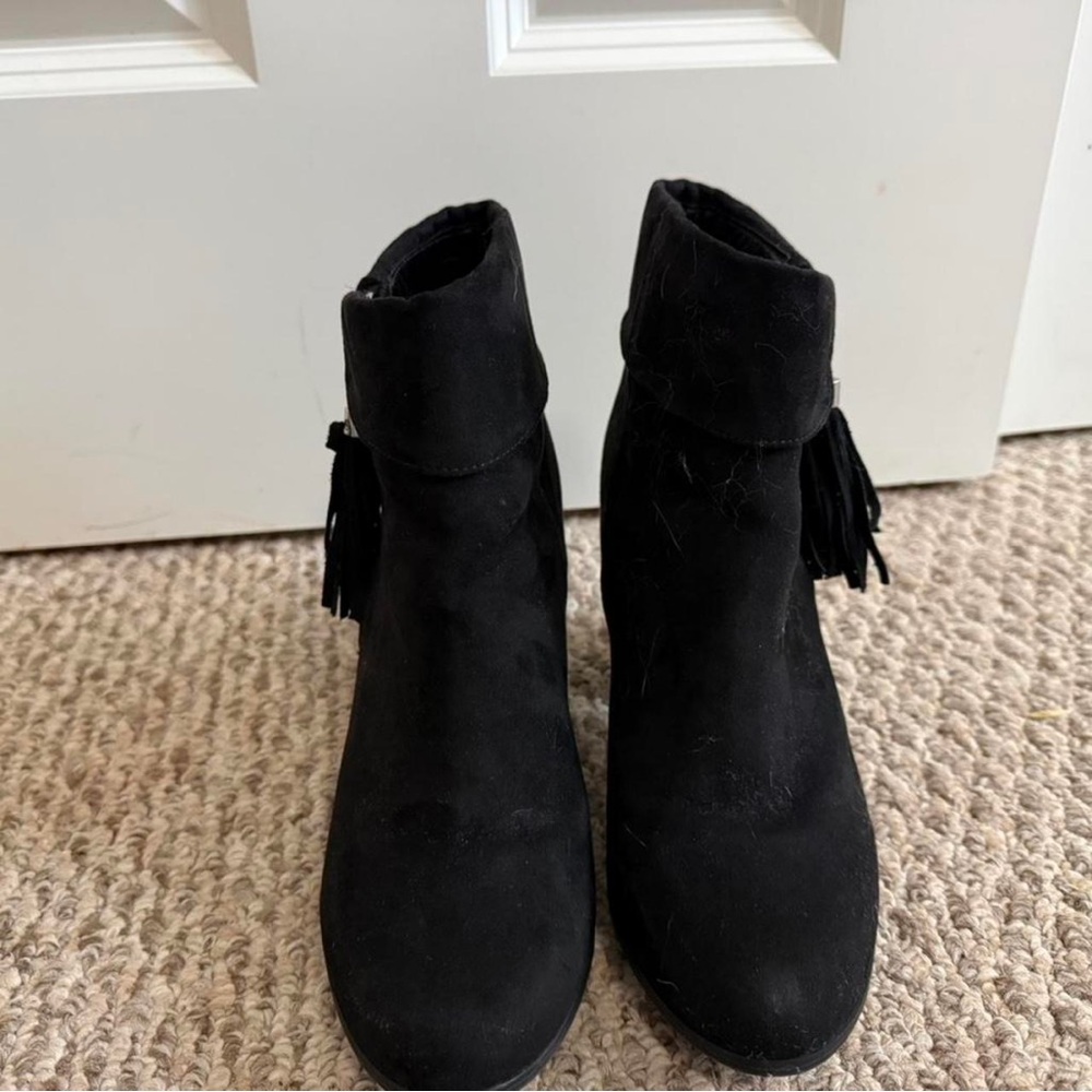 Lauren Moshi Black Ankle Booties